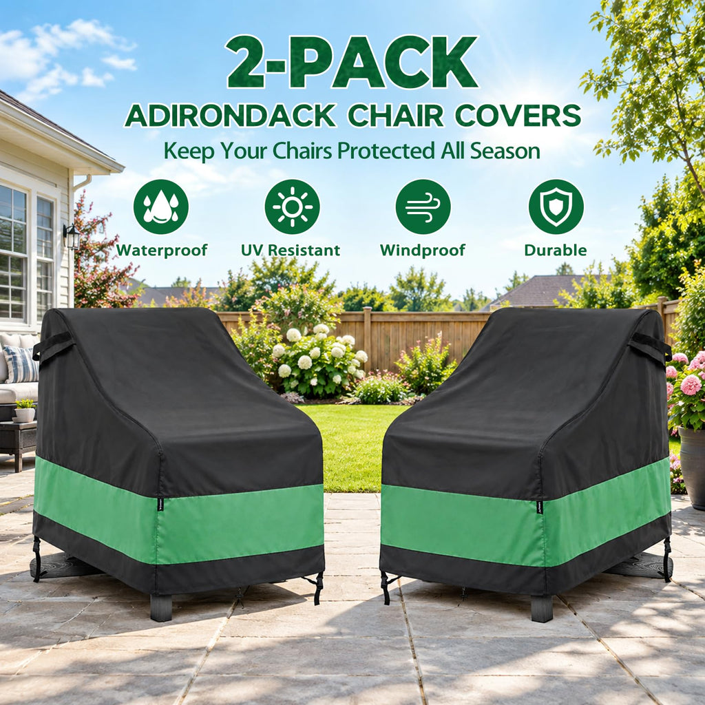 Adirondack Chair Cover 32W x 27D x 36H in Outdoor chair cover