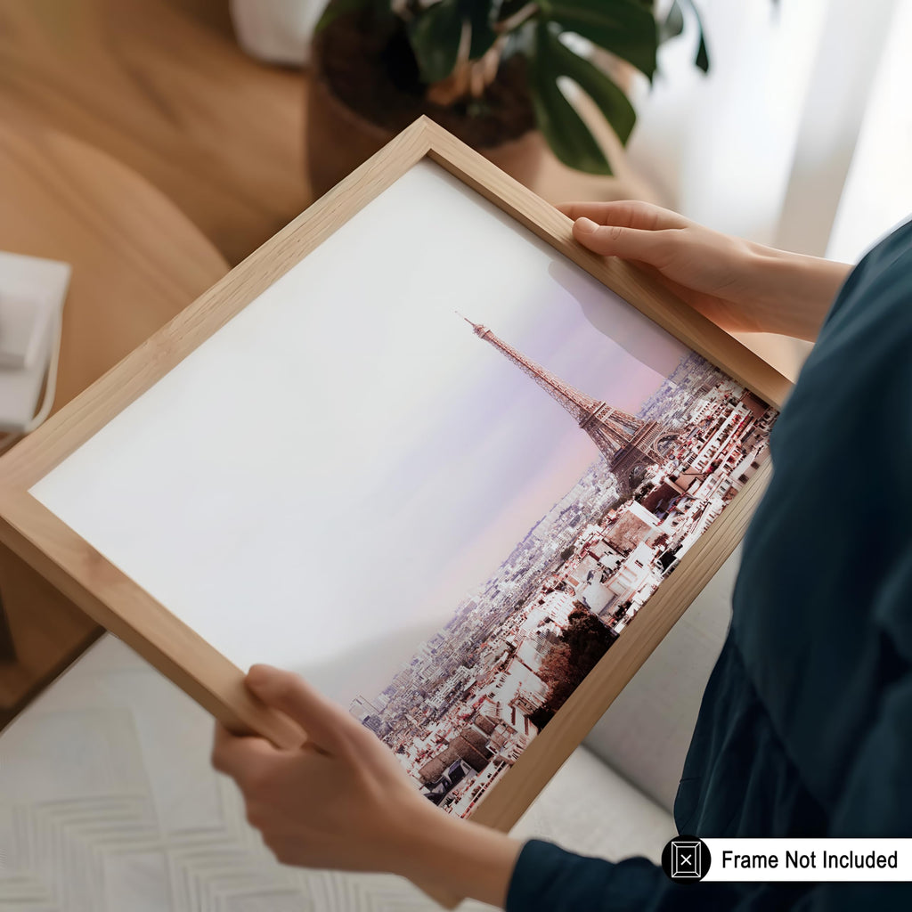 Master View of Paris Poster - Eiffel Tower Print - City Scene - Travel Theme - Photography Image - Architecture