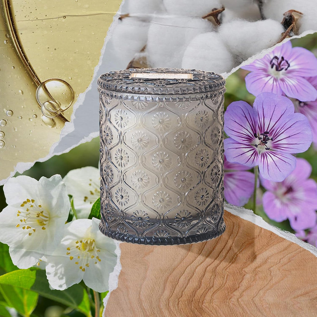 Linen Cotton Clean Scented Candles, Soy Wax, 40 Hrs - Set of 6