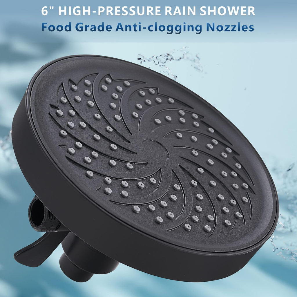 Rain Shower Head with Handheld, High Pressure Rainfall Showerhead and 3 Settings Hand held Spray Combo with