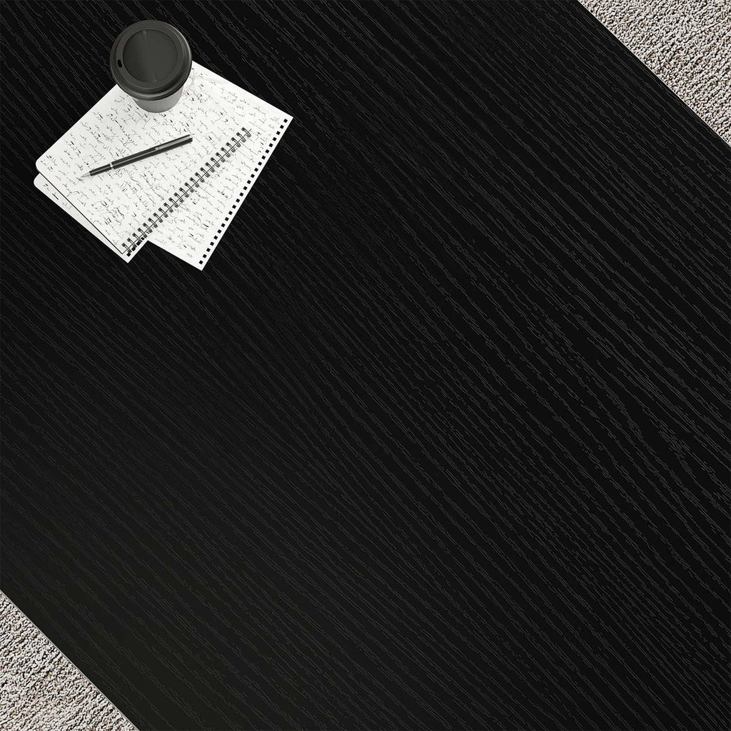 Black Desk, Modern Industrial Home Office Computer Desk 55 Inch