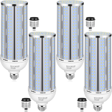 4 Pack 150W Corn LED Light Bulb,Fanless 5000K Daylight(1500 Watt Equivalent) E26/E39 Large Mogul Base LED Cob Lamp