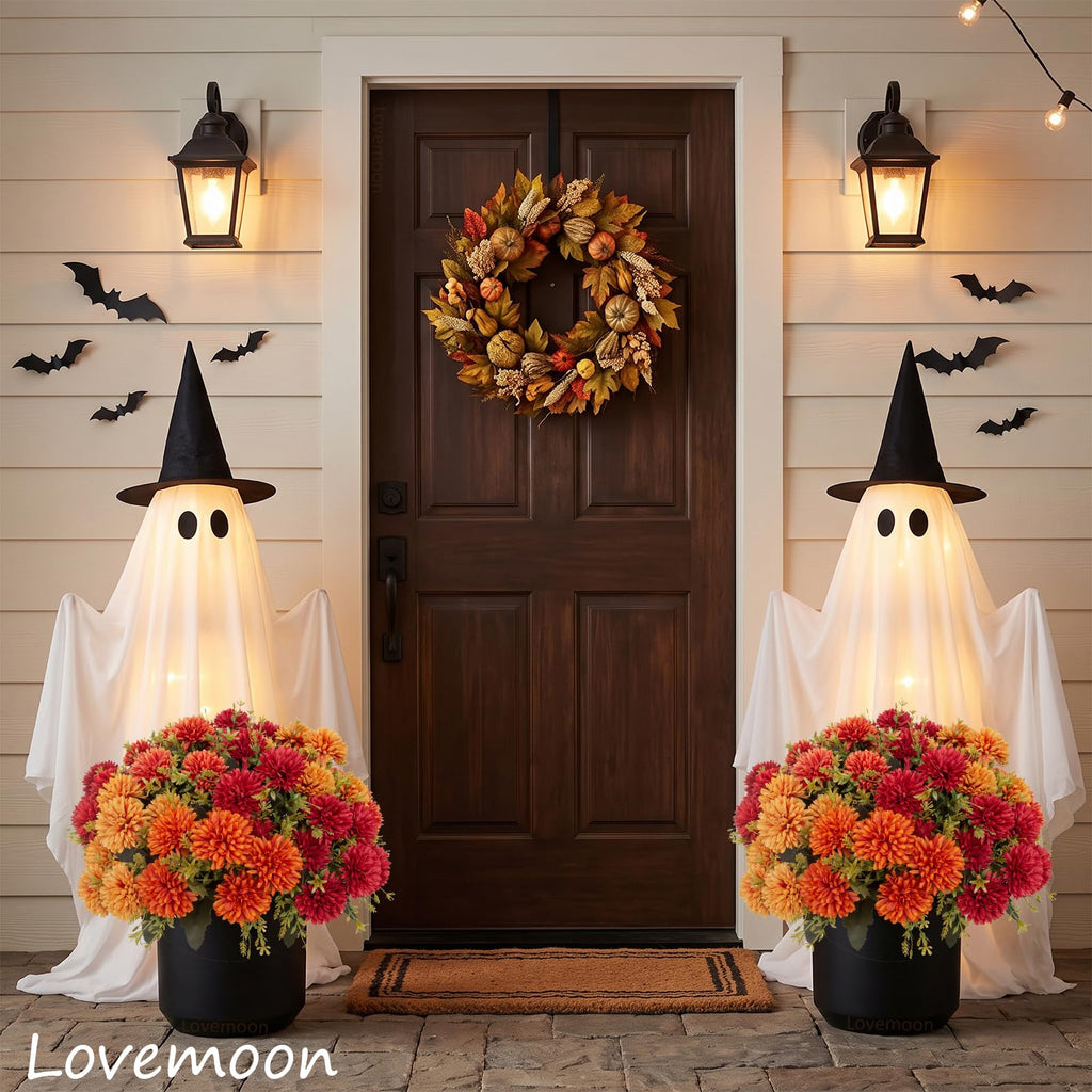 Artificial Chrysanthemums Flowers for Outdoors, Fall