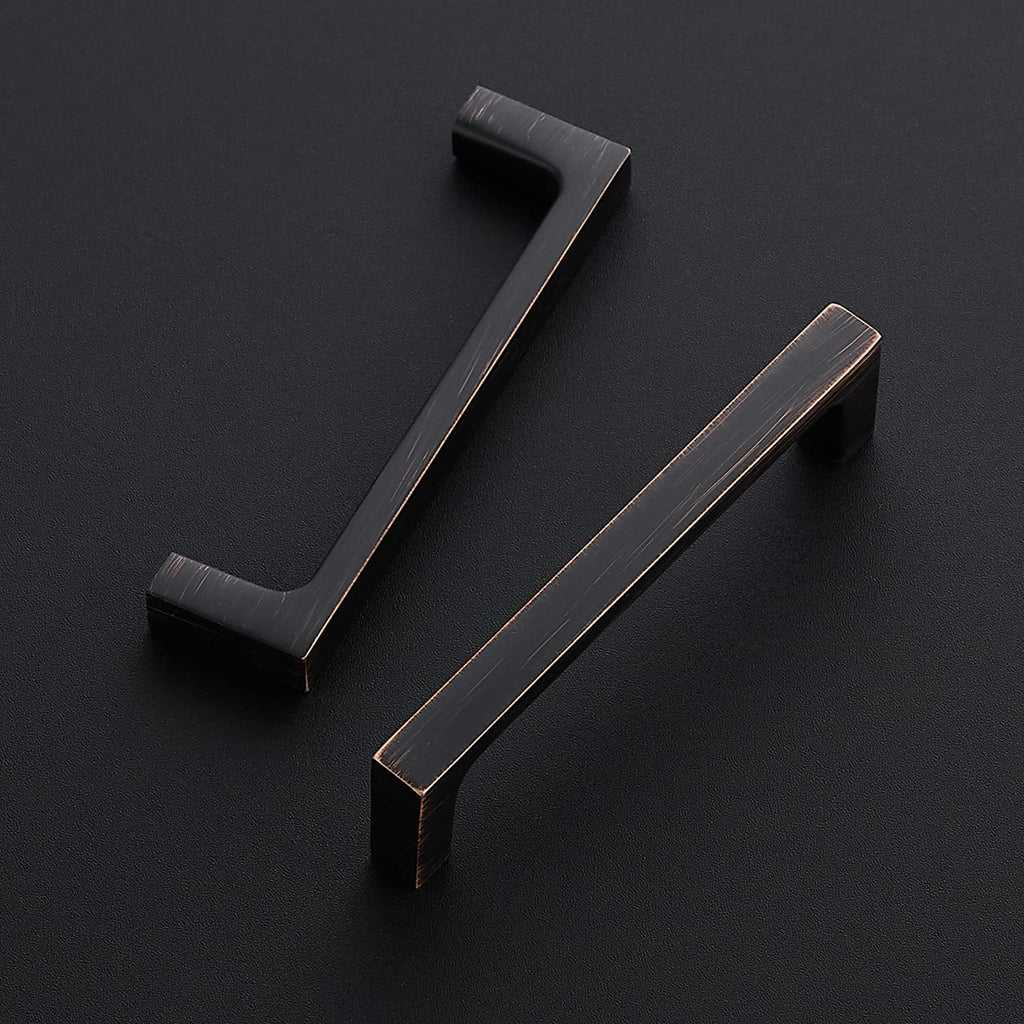 Oil Rubbed Bronze Cabinet Handles Kitchen Pulls 3-3/4 Inch 15 Pack