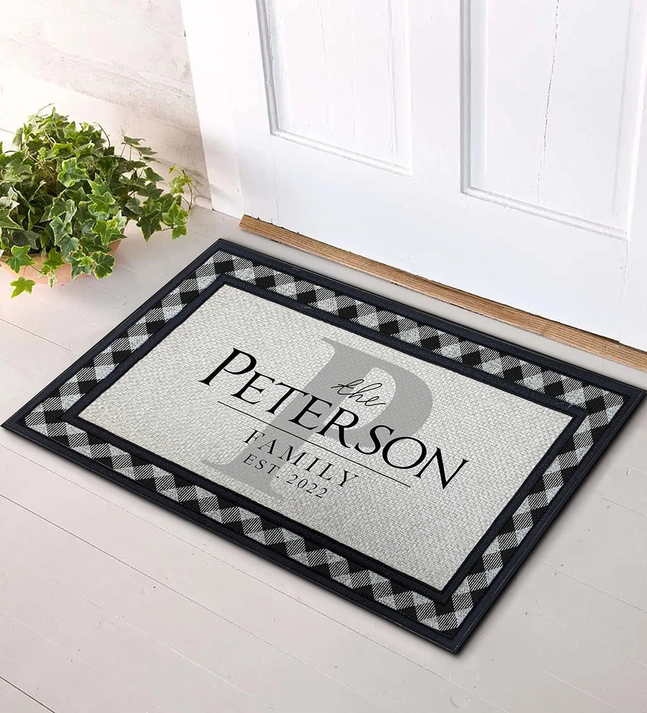 Personalized Monogram 18" x 30" Custom Doormat Door Mat for Front Door