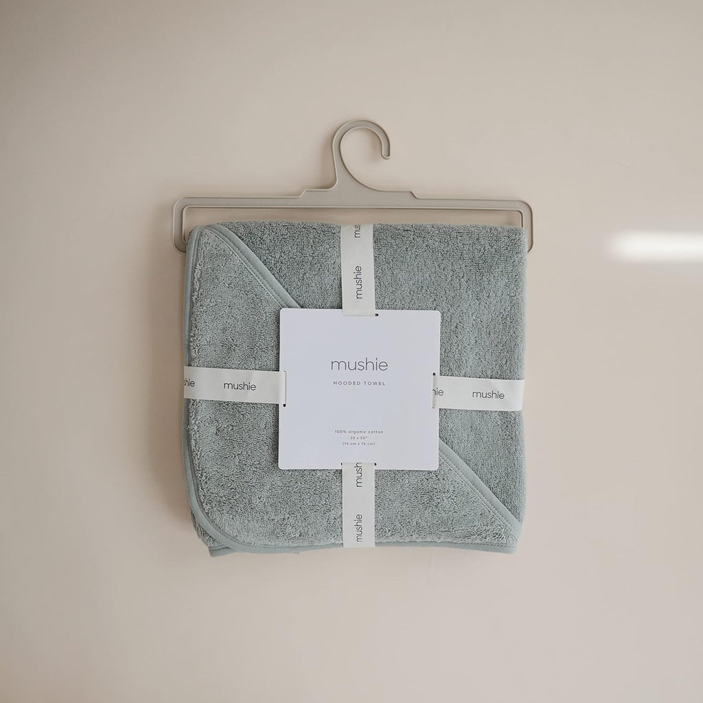 Baby Hooded Towel | Organic Cotton (Moss)