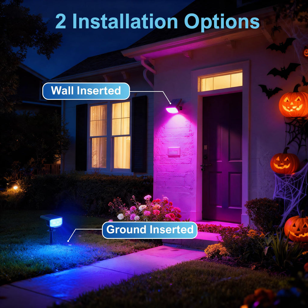 Solar Spotlights Outdoor Waterproof, 6 Pack