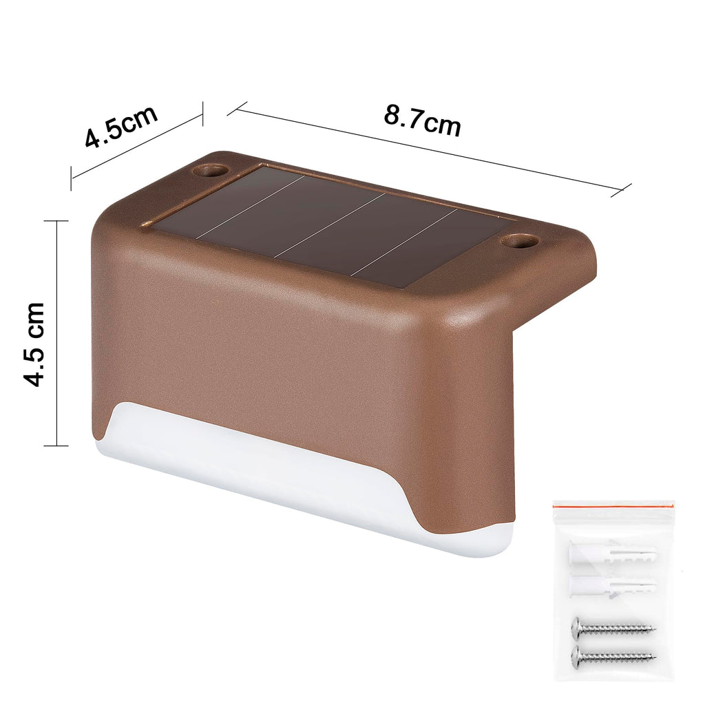 Solar Deck Lights Outdoor 16 Pack,Step Light Waterproof,Warm White