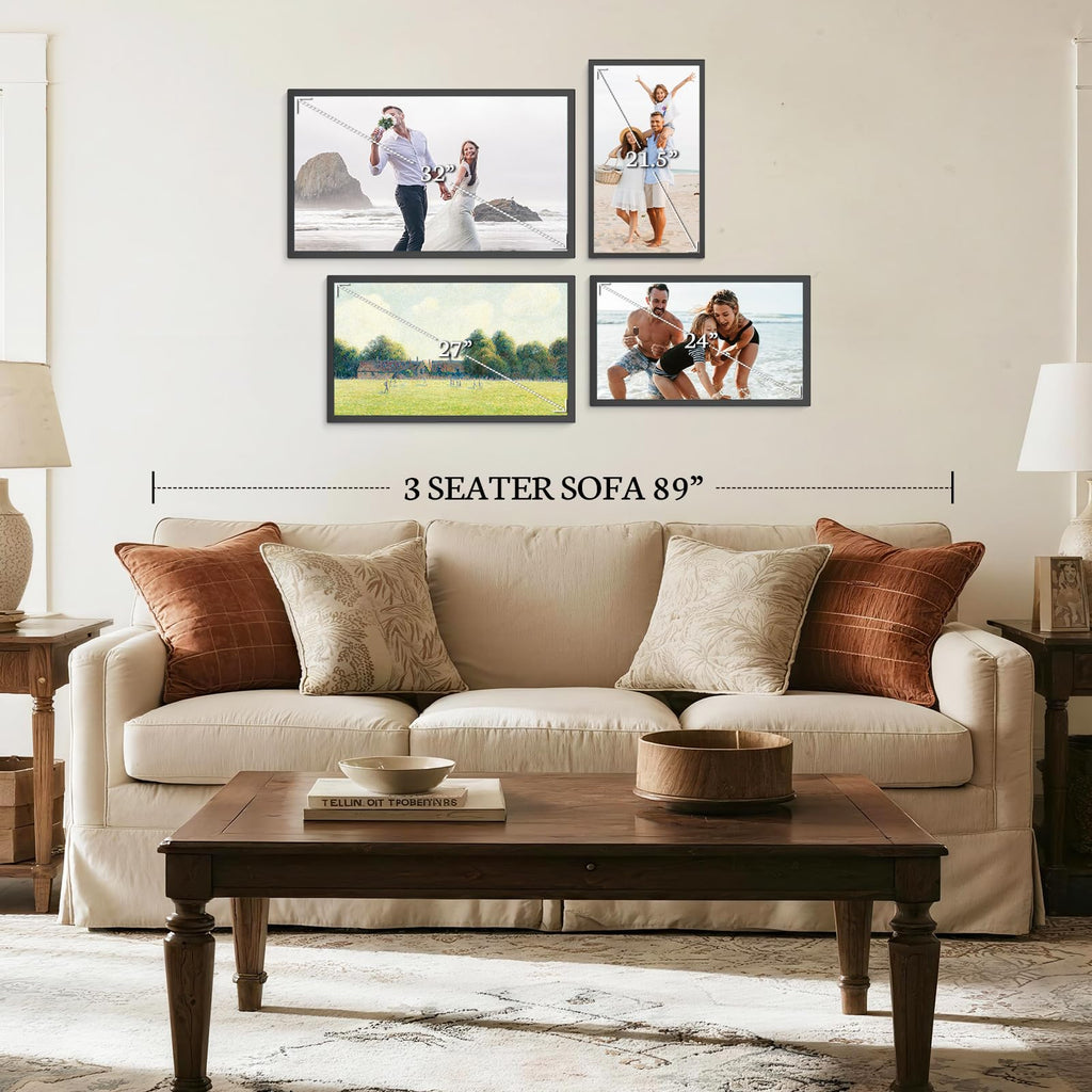21.5" Digital Picture Frame, Touchscreen Large Display, 64GB