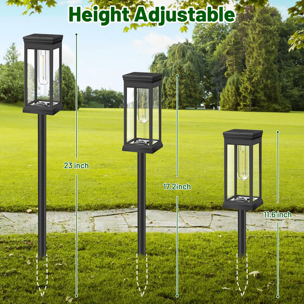 Solar Pathway Lights Outdoor, Landscape Lights Warm White