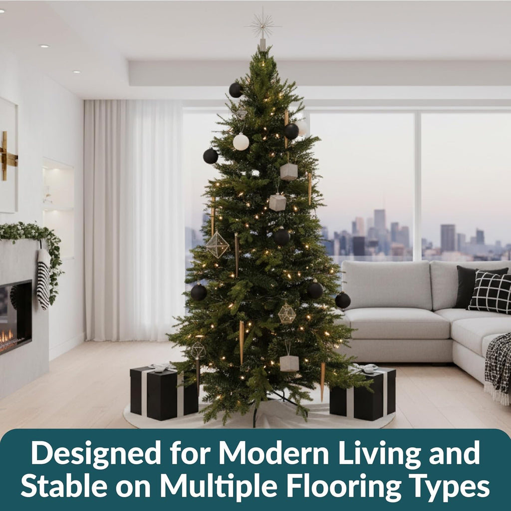 Stately and Slim Unlit Artificial Christmas Tree