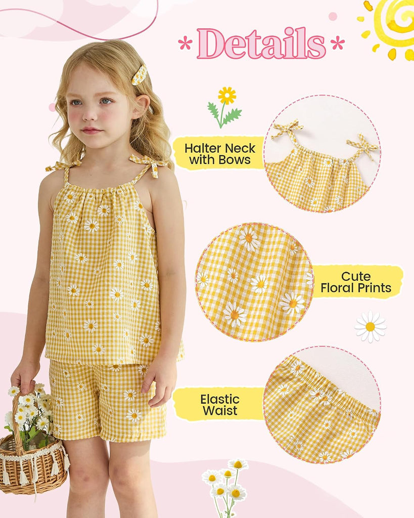 Toddler Baby Girl Clothes Summer Outfits Gift Cami Top Shorts Set