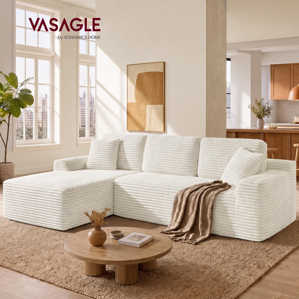 107.9" Cloud Sectional Sofa, Boneless Couch