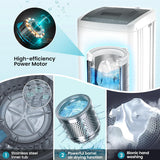 2.8 Cu.ft Portable Washing Machine, 20 lbs Capacity Full Automatic Washing Machine with 10 Wash Programs, LED Display