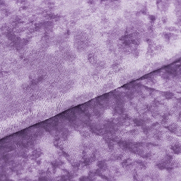 Lavender Lilac Crushed Velvet Fabric Bolt, DIY Craft Fabric Roll - 65" x5 Yards