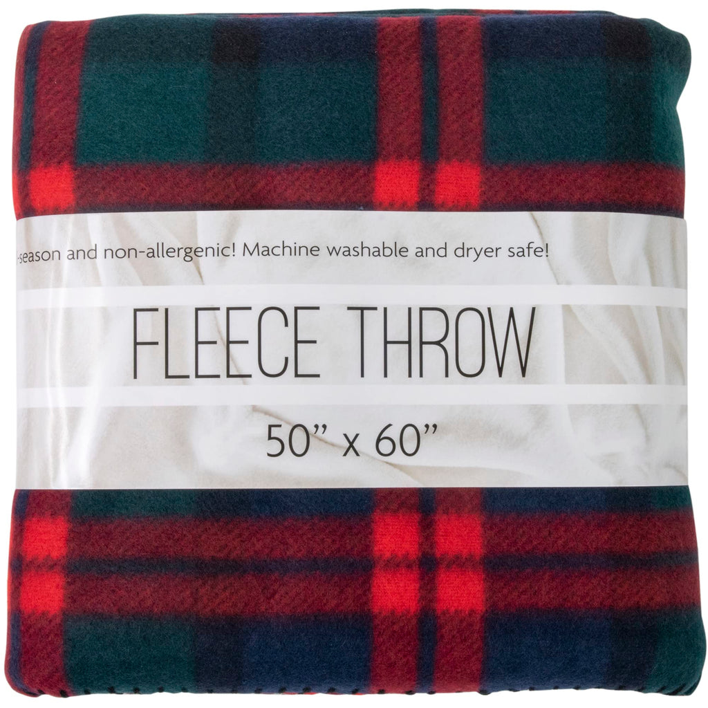 24 Pack Bulk Plaid Sherpa Fleece Throw Blankets, 50" x 60", Warm Blankets for Fall & Winter, Wedding Guests, Pets