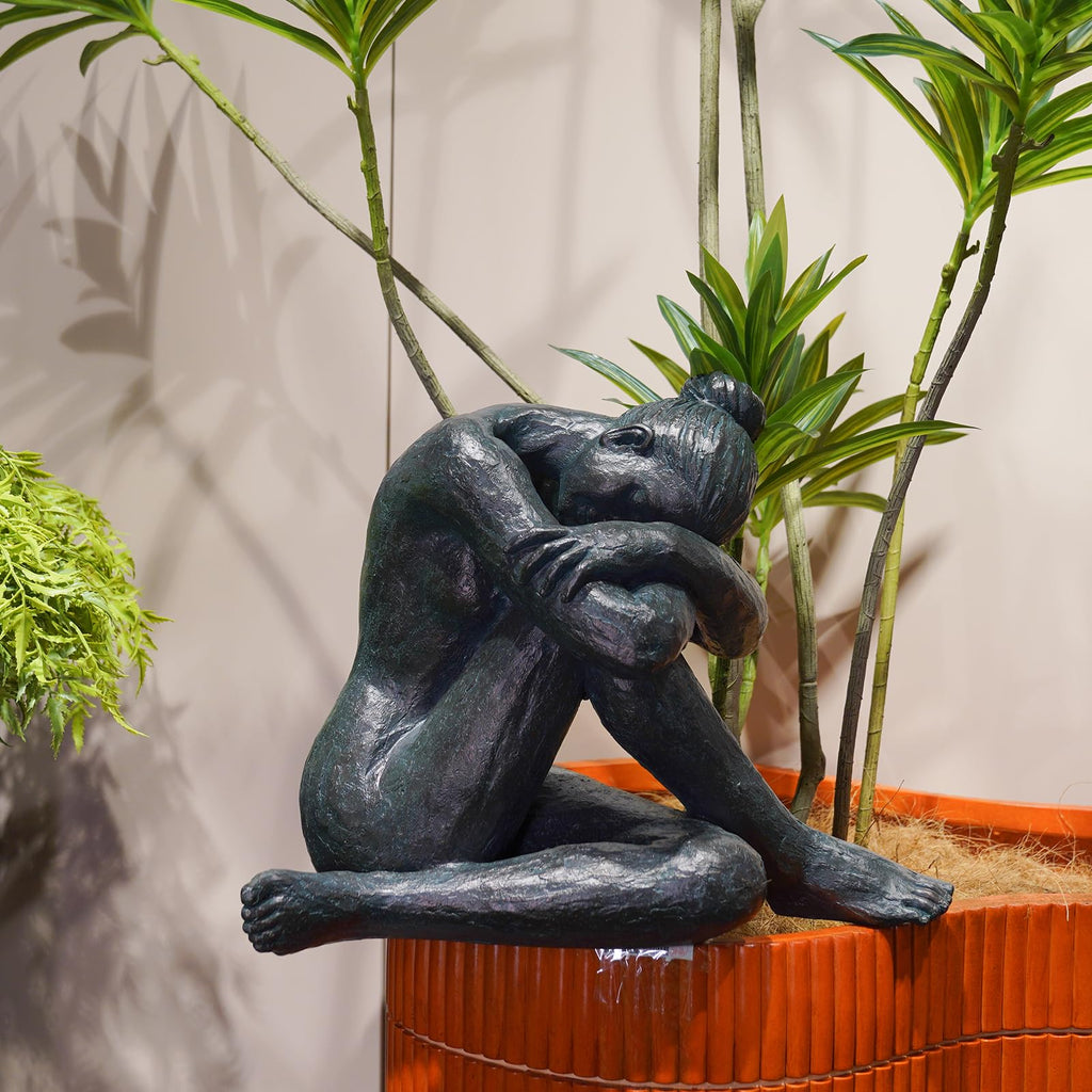 Yoga Dancer Statue Resin Sculpture Home Decoration 11 in