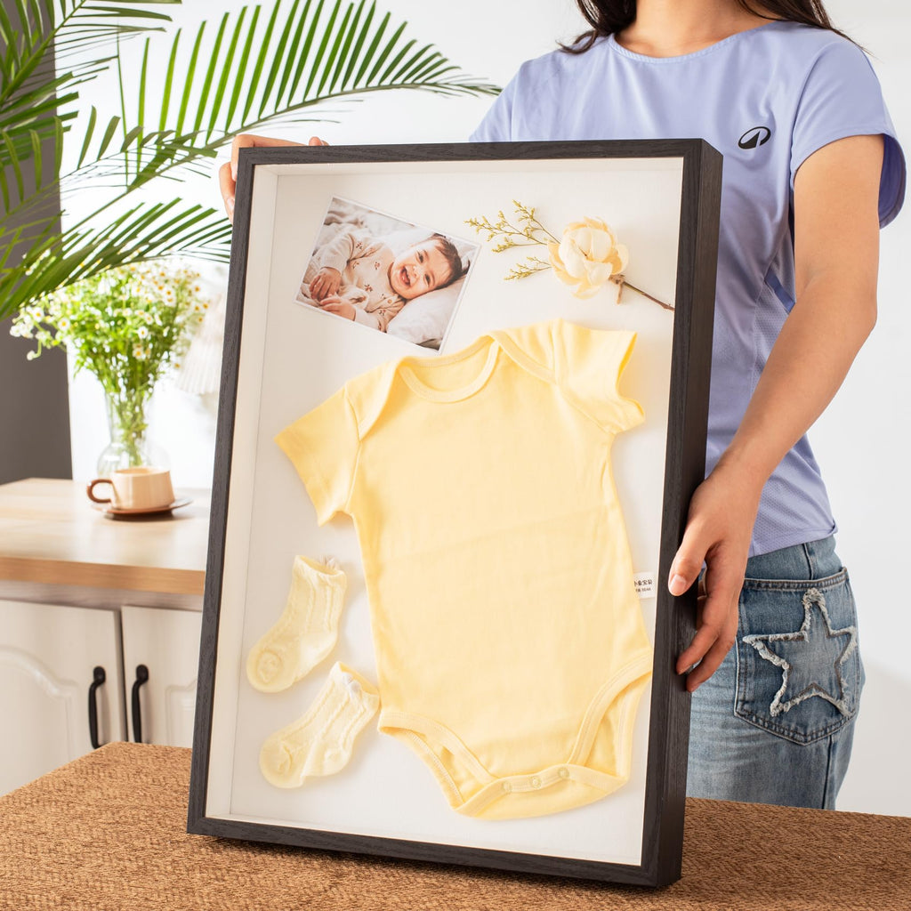 16x20 Large Shadow Box Frame with Thickened Acrylic Panel & Pins