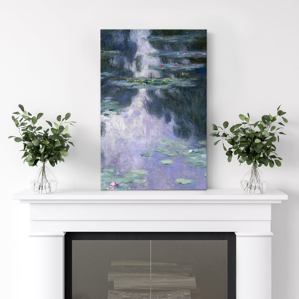 Claude Monet Water Lilies Nymphe - Impressionist Modern Art - Canvas Art Home Art - 12x18 inches