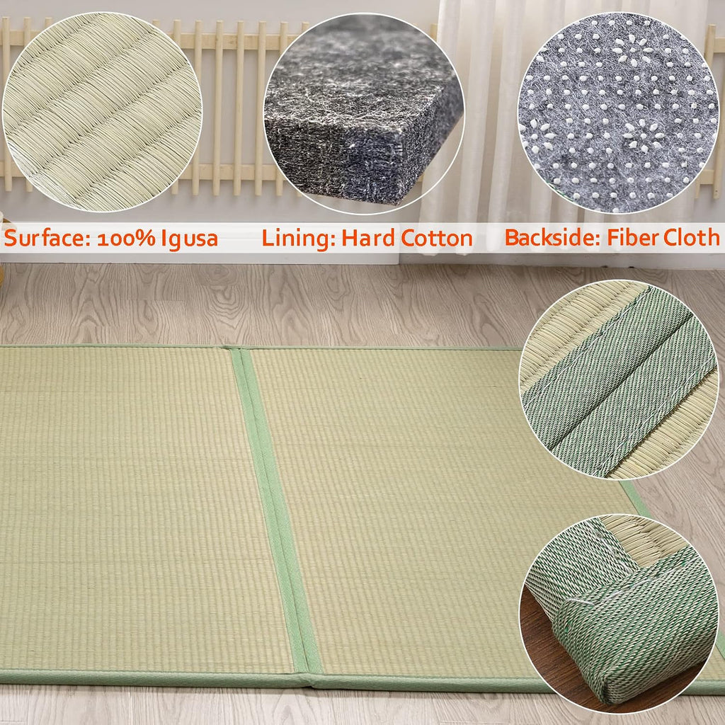 Igusa Rush Grass Floor Tatami Mat, 79" x 39" x 0.5"