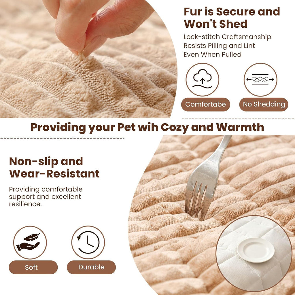 Couch Cover for Dogs Washable, Non Slip Couch Covers for Sofa Pet Friendly, Couch Cushion Covers for Dog, Thick, Soft