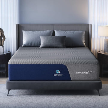 CoolNest 14 Inch King Size Mattress,Cooling Memory Foam Mattress | Cool Night Sleep, 5-Zone Ergo Support for Pressure