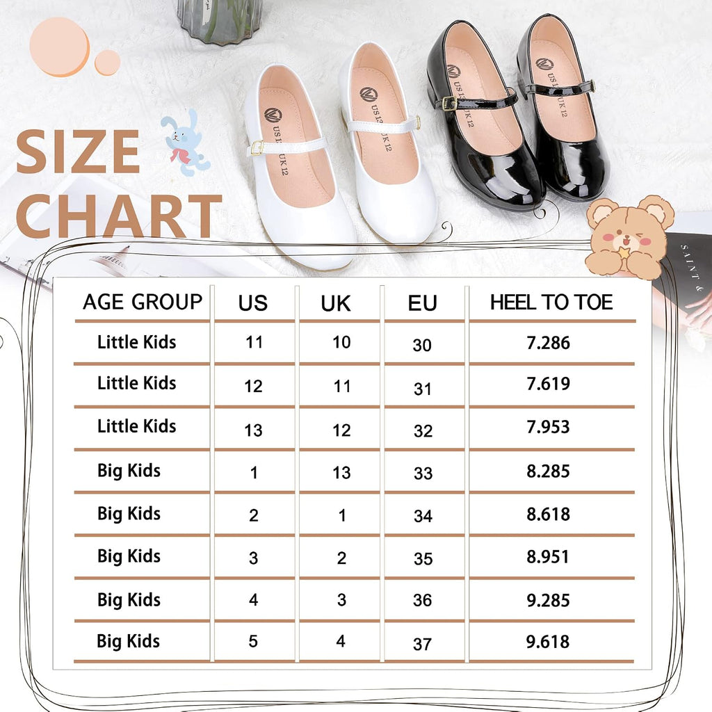 Girls Dress Shoes Mary Jane Flats