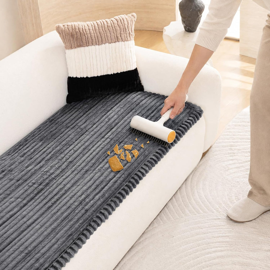 Pet Couch Covers for Sofa with Thick Filling and Non-Slip Bottom Sectional Sofa Covers Washable Friendly
