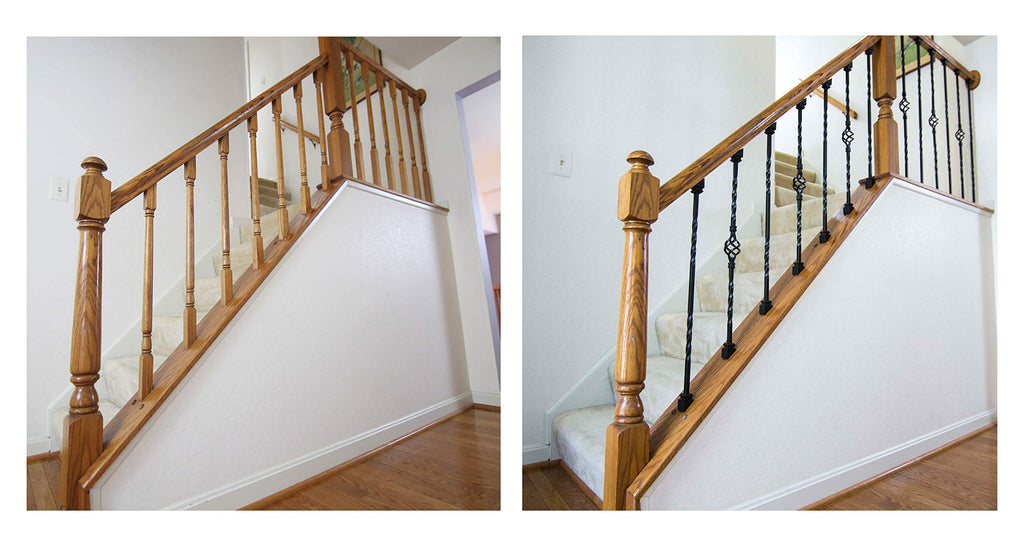Adjustable Angle Connectors with Satin Black Shoes: 50 Connectors 50 Flat (for Installing 1/2" Metal Balusters)