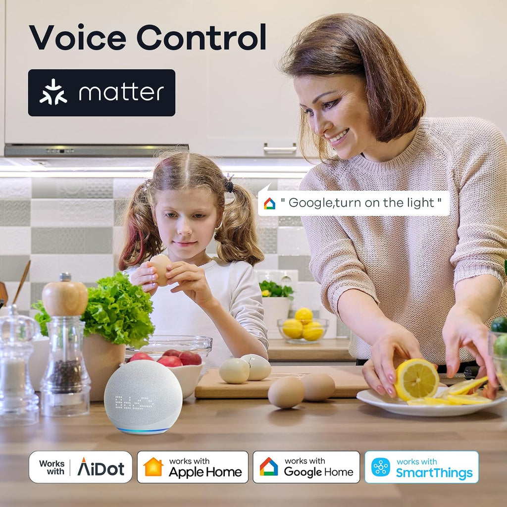 Matter Smart BR30 Bulbs 4-Pack & WiFi A19 4-Pack
