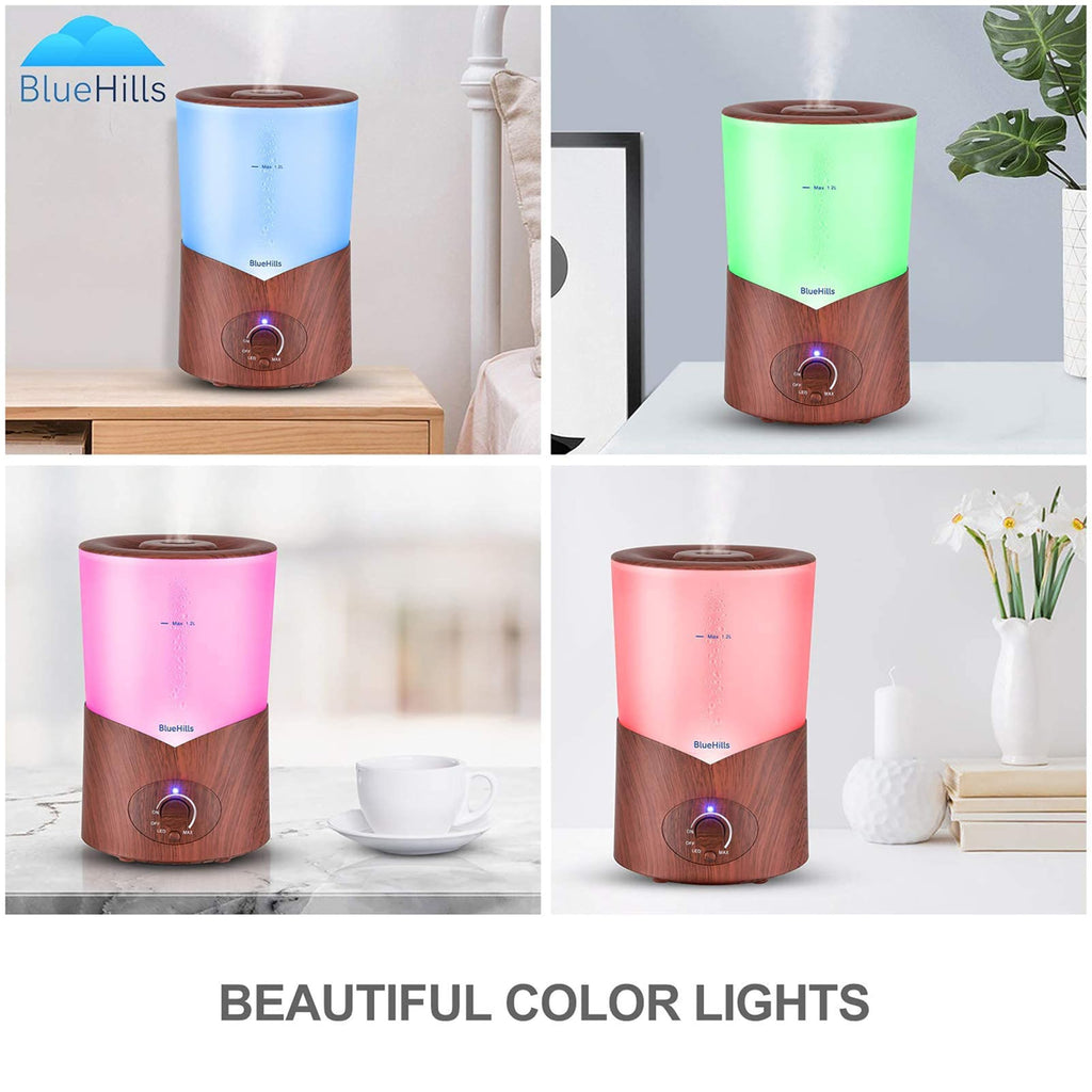1000 ML Essential Oil Diffuser Premium Humidifier Large Dark Wood