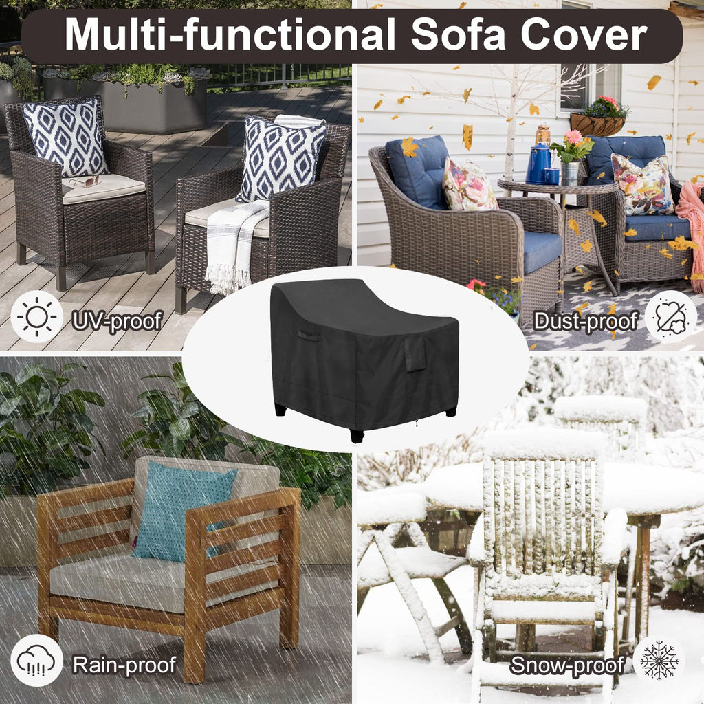 Outdoor Chair Covers Waterproof 2 Pack Patio Furniture Seat Covers