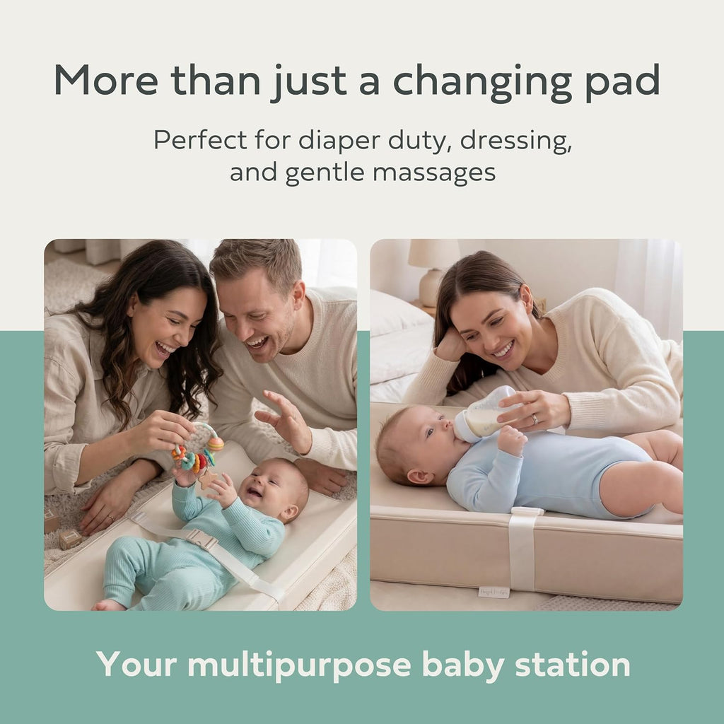 Changing Pad - The Original, Waterproof Easy-to-Clean Vegan Leather Portable Diaper Changing Pad, Newborn Baby