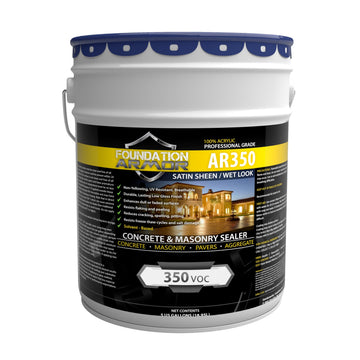 Armor Low Gloss Wet Look 5 Gallon - Professional Grade Color Enhancing Solvent Based Acrylic Sealer for