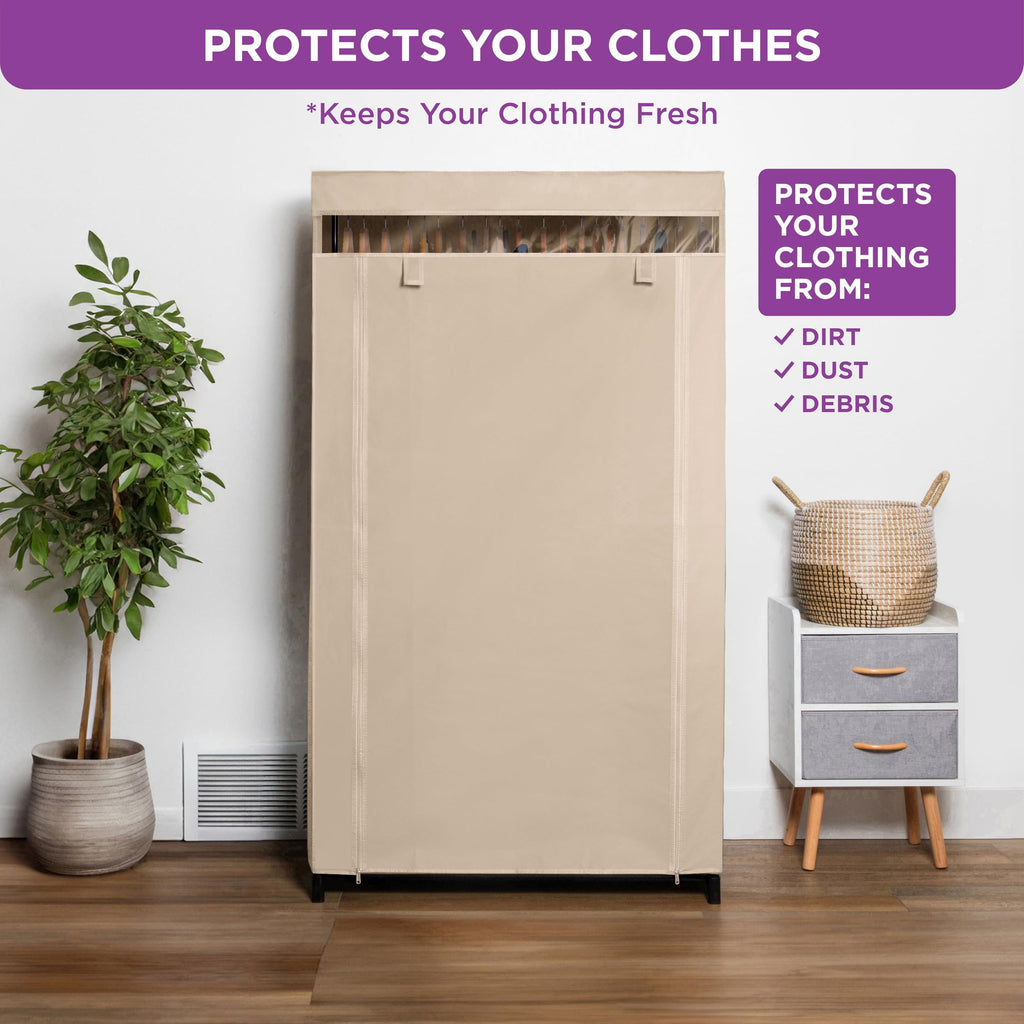 Portable Wardrobe Closet, 50 LBs Large Capacity