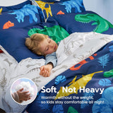 Joiedomi Kid Twin Comforter Set 5 Piece Dinosaur Bedding Set for Boys Girls Super Soft Microfiber Bed in a Bag with