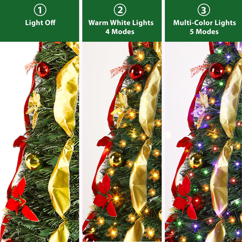 6FT Pop Up, Full Shape, Remote, Dual Color Lights