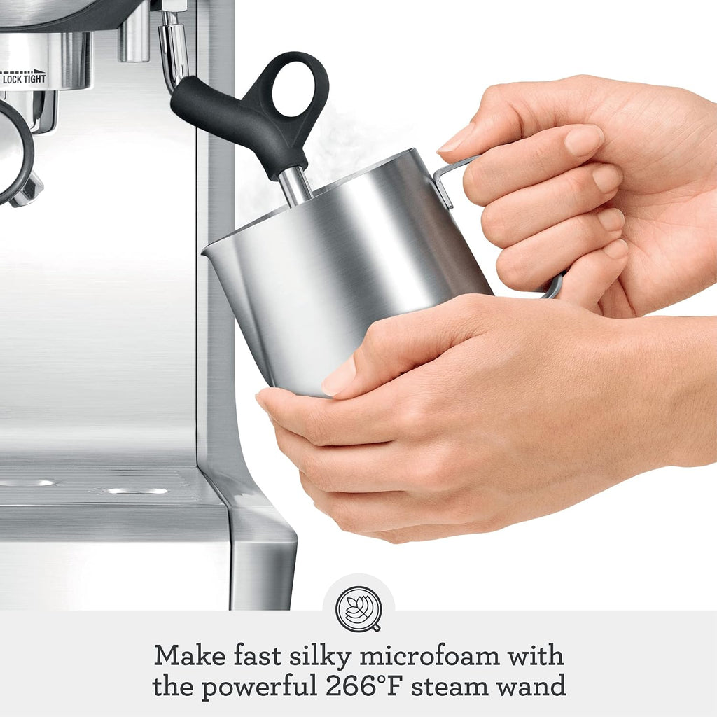 BES870XL Barista Express Espresso Machine, Brushed Stainless Steel | Craft café-quality espresso shots, lattes and