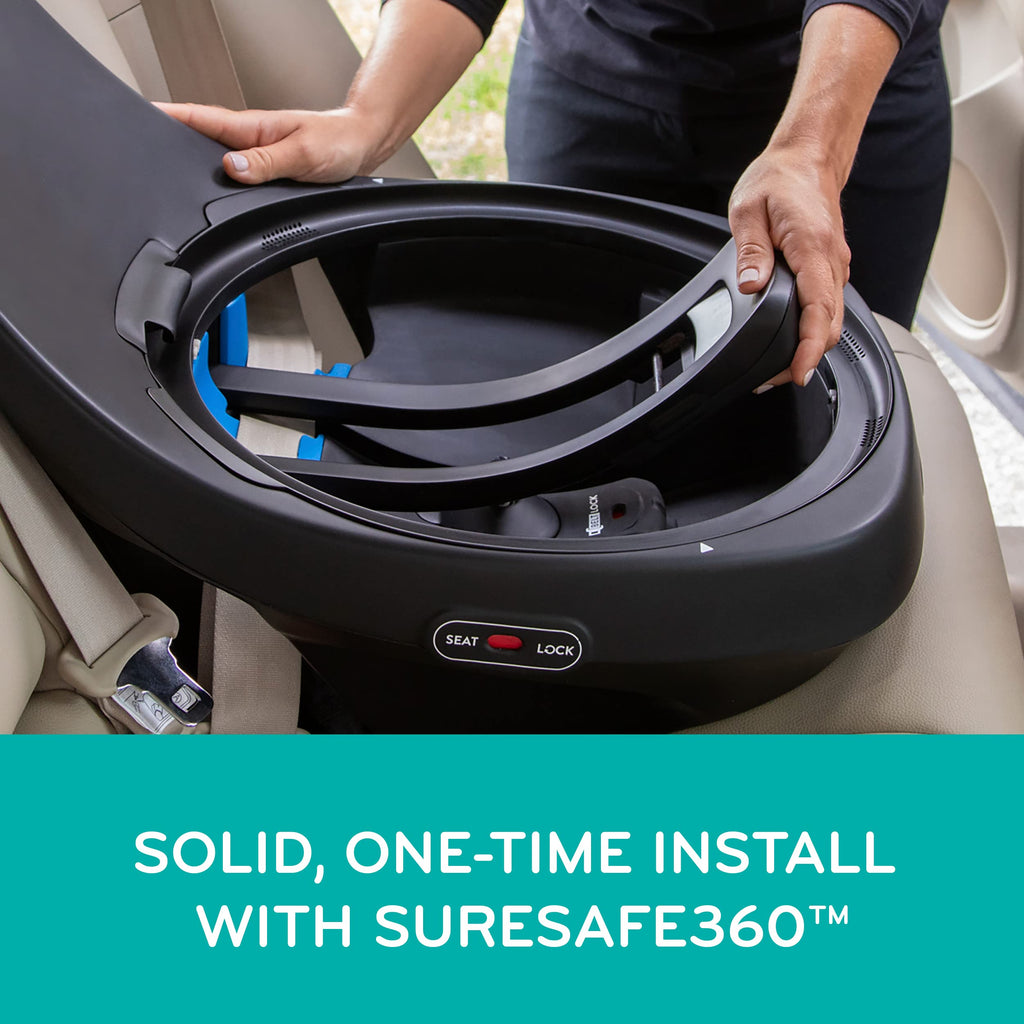 Evenflo Revolve360 Extend Convertible Car Seat with 360 Degree Rotation, Extended Rear-Facing, Forward-Facing