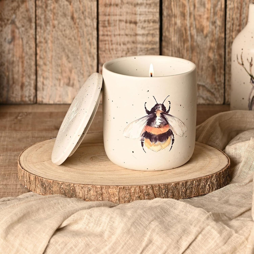 Soy Candle Honeysuckle Blossom Meg Hawkins Ceramic Vessel 250g - Bee Design Luxury