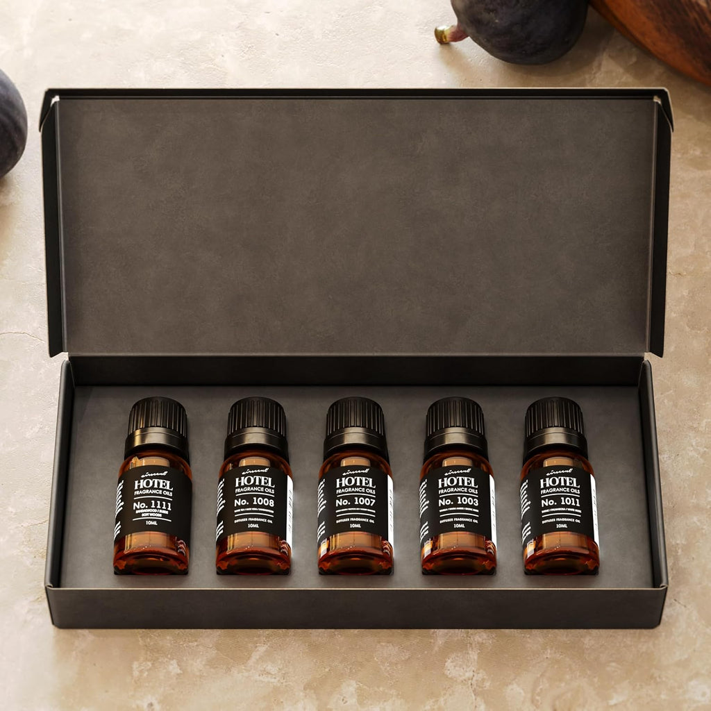 Hotel Diffuser Oil Gift Set - Most Popular 5-Star Hotel Scents - Set of 5