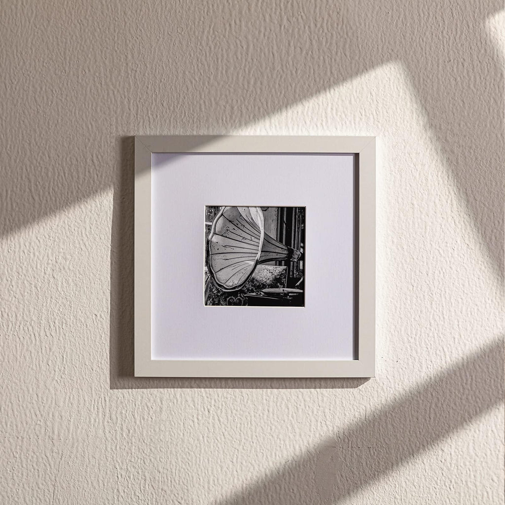 Picture Frames Set of 9, 12x12 in, Acrylic Cover, White