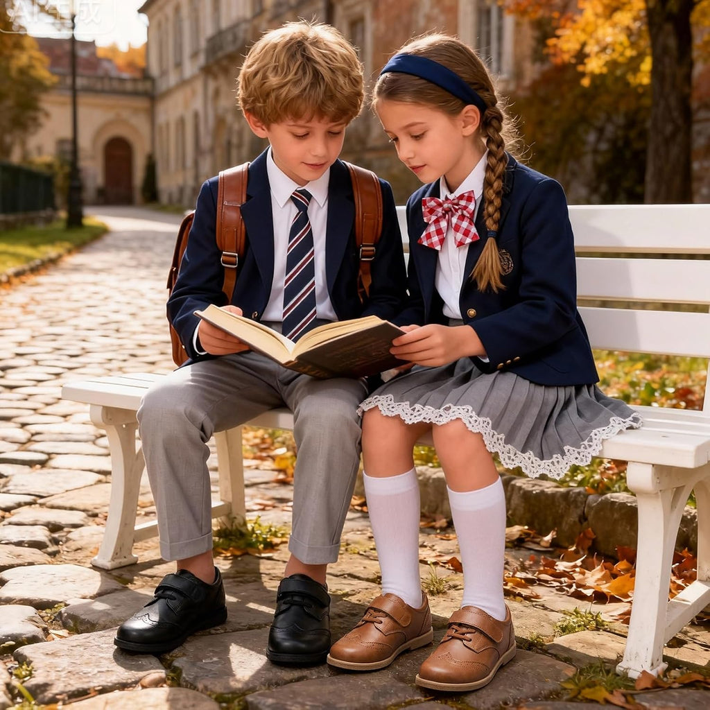 Toddler Boy Girl Dress Shoes, Little Kids Comfortable Wingtip Oxfords