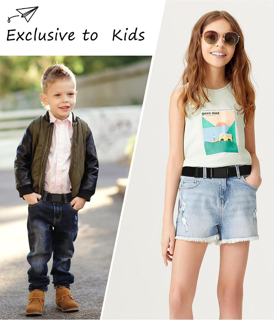 3 PCS Kids Adjustable Magnetic Belts - Easy Belt for Boys and Girls