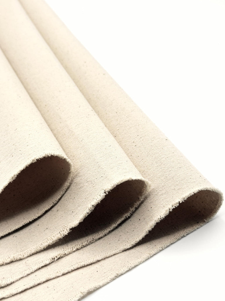 Canvas Fabric by The Yard - Cotton Duck, Lightweight Duty, Natural, 62'' Wide & Breathable Material Bags, Crafts