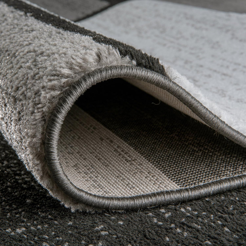 Contemporary Modern Boxes Design Area Rug