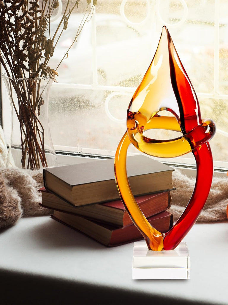 AS13078 Paglia Art Glass Sculpture, 17.5" Tall