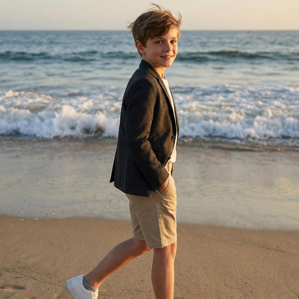 Boys Lightweight Blazer Summer Casual Sport Coat Wedding Suit Jacket