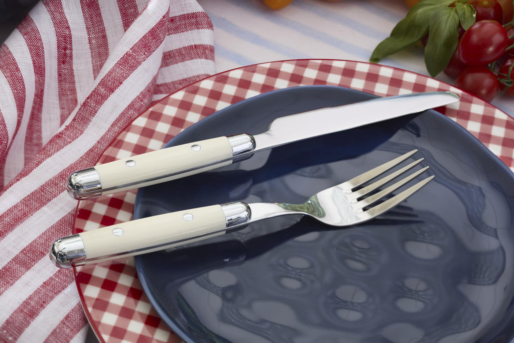 Flatware Jubilee White Silverware Set for 4, White (16-Piece)