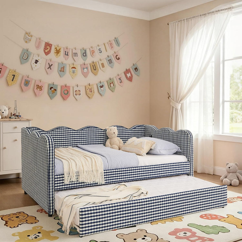 Full Size Upholstery Daybed with Trundle and Usb Full to King Design a Mknz